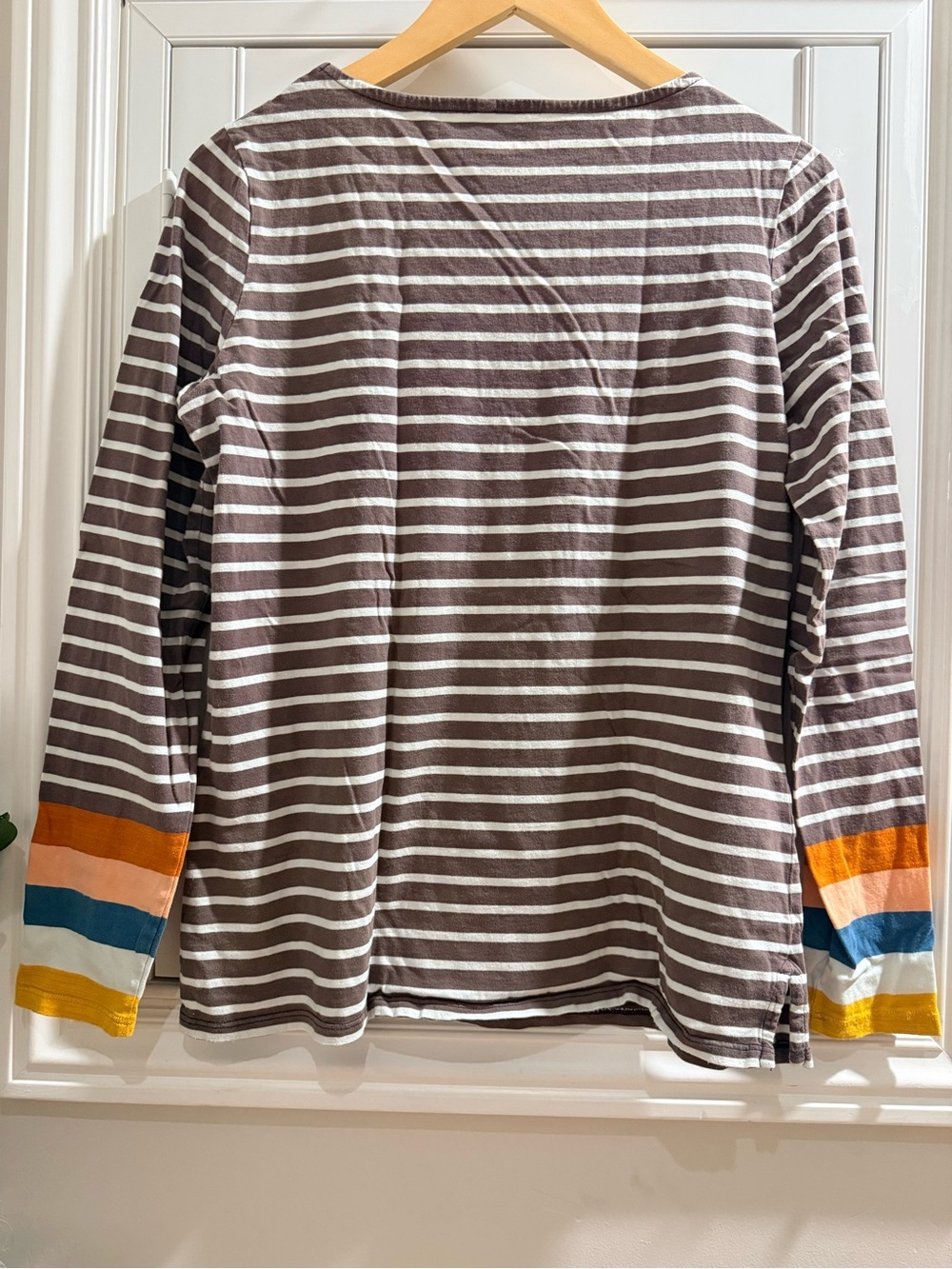 Boden Striped Long-Sleeve Top - Size 12 - Picture 4 of 4
